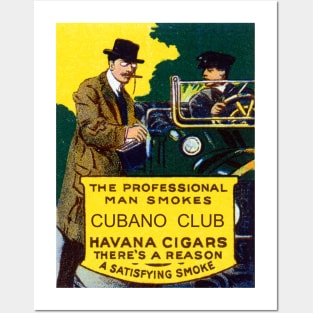 Vintage Cubano Club Cigars Posters and Art